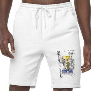 BW It's Time Men's Fleece Shorts Graphic Design